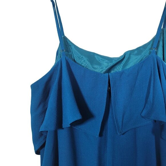 J Crew Women's Sheath Style Pebble Crepe Textured Dress Teal Blue Size 8 - Picture 12 of 15